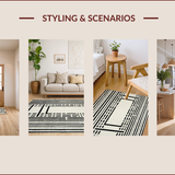 Elegant Minimalist Linear Motif(Beige)