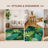 Dynamic Abstract Tropical Print(Green)