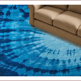 Cozy Dark Blue Abstract Motif(Blue)