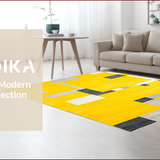 Contemporary Yellow Boxed Design(Yellow)
