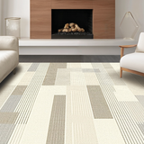 Modern Rustic Horizontal Stripes(Beige)