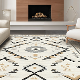 Neutral Textured Diamond Motif(Beige)