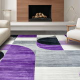 Modern Abstract Half Moon(Purple)