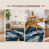 Luxurious Textured Wave Design(Blue)