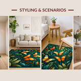 Artful Dark Green Floral Palette(Green)