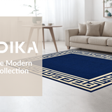 Geometric Modern Border Elegance(Blue)