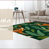 Abstract Green Jungle Playroom Non Slip(Green)
