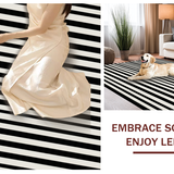 Elegant Black and White Ogee Motif(Black)