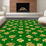 Contemporary Green Abstract Shapes(Green)