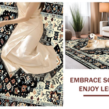 Contemporary Textured Floral Fusion(Black)
