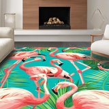 Artful Flamingo and Palm Fusion(Pink)