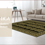 Chic Geometric Gold Accents(Black)