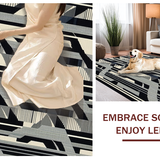 Chic Modern Graphic Stripe(Gray)