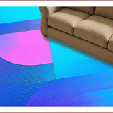 Contemporary Vibrant Abstract Aesthetics(Blue)
