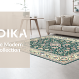 Chic Ivory Floral Motif(Green)