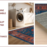 Classic Medallion Earthy Tones(Blue)