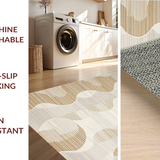 Modern Wavy Jute Composition(Beige)