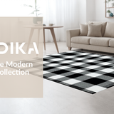 Stylish Layered Check Design(Black)