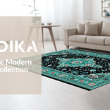 Luxurious Teal Accented Design(Black)