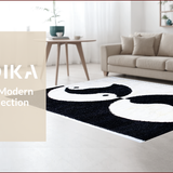 Minimalist Black and White Entryway Welcome(Black)