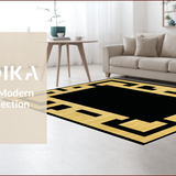 Elegant Black and White Medallion(Beige)