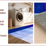 Elegant Ombre Flowing Motif(Blue)