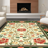 Contemporary Symmetrical Floral Elements(White)