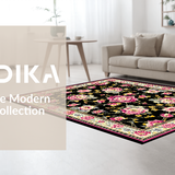 Whimsical Dark Floral Fusion(Black)