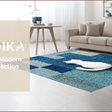 Microfiber Bath Mat with Playful Cat Design(Blue)