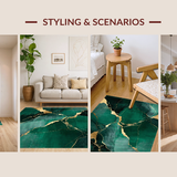 Sophisticated Marbleized Visual Harmony(Green)