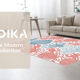Modern Marine Inspired Patterned Accent(Red)