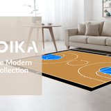 Sporty Vibrant Basketball Motif(Beige)