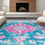 Luxurious Symmetrical Trellis Style(Blue)