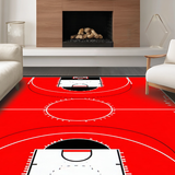 Bold Basketball Themed Visual Appeal(Red)