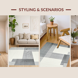 Modern Earth Tones Round Composition(Gray)