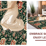 Deep Emerald Floral Elegance(Green)