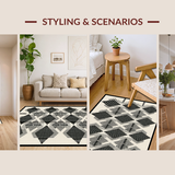 Chic Geometric Trellis Arrangement(Beige)