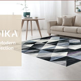 Chic Geometric Green Motif(Gray)