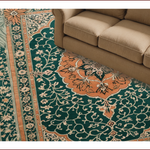 Ultra Soft Area Rug, Non Slip, Stain Resistant, Washable Area Rugs for Living Room, Bedroom, Boho Vintage Soft Non-Slip Living Room(Green) - ODIKA