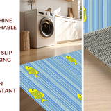 Refreshing Oceanic Inspired Plush Mat(Blue)