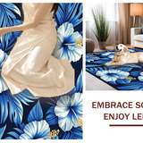 Stylish Tropical Print Accent(Blue)