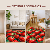 Vibrant Retro Strawberry Motif(Red)