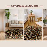 Rustic Earthy Floral Harmony(Black)