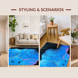 Marbled Texture Coastal Elegance(Blue)