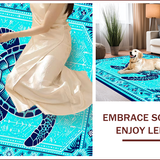 Vibrant Teal Nautical Motif(Blue)