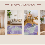 Ultra Soft Area Rug, Non Slip, Stain Resistant, Washable Area Rugs for Living Room, Bedroom, Kids Space Themed(Purple) - ODIKA