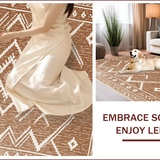 Yellowbrown Cream Tribal Entryway Area(Brown)