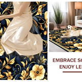 Transitional Gold Floral Arrangement(Black)