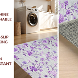 Artful Light Grey Botanical Print(Gray)