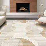 Modern Wavy Jute Composition(Beige)